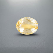 Natural Amber Topaz Stone 7.8 Carats 12.78x7.71mm Oval