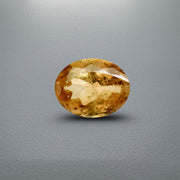 Natural Amber Topaz Stone 12.50 Carats  12.7x7.5mm in Oval Shape