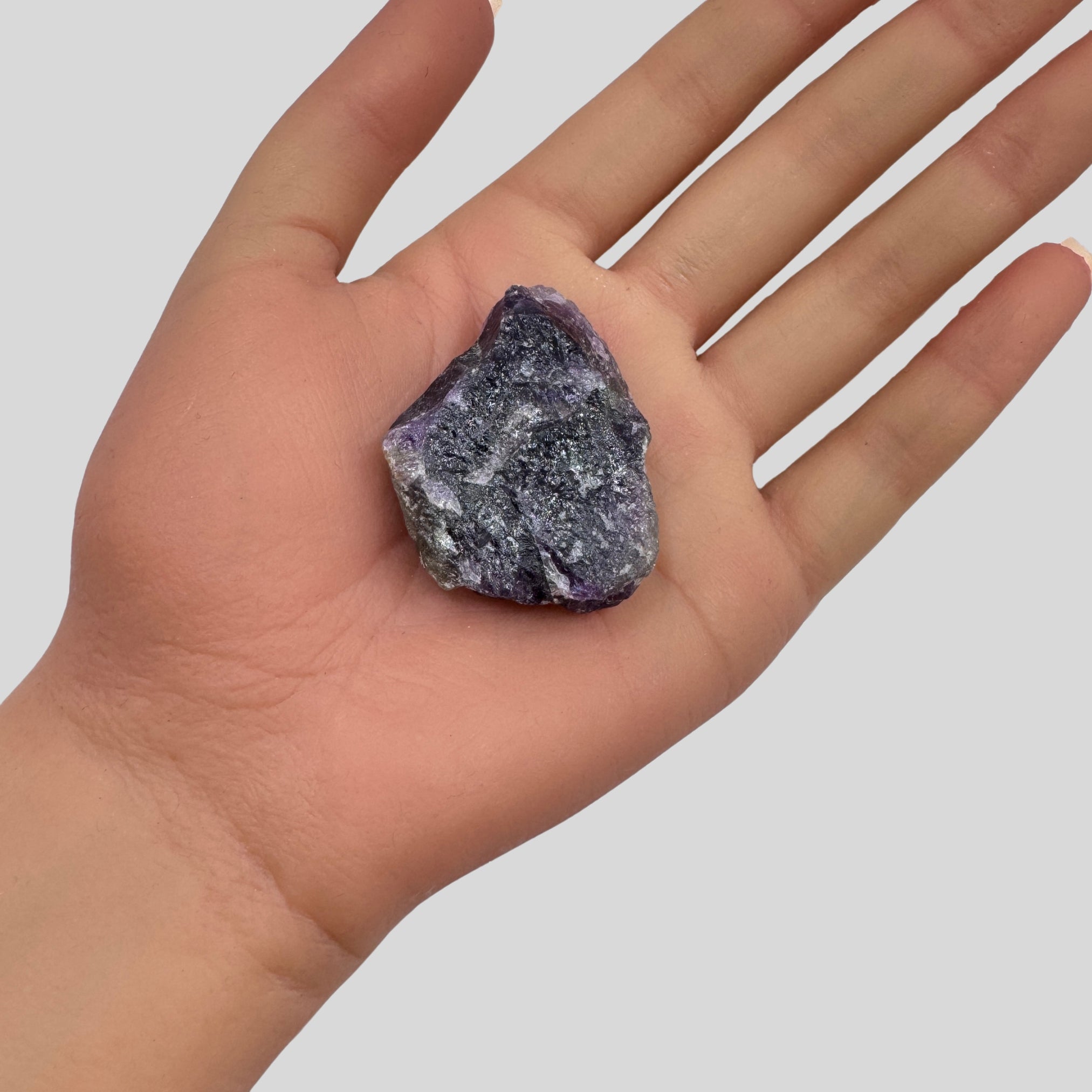 Raw Amethyst Crystal 15x41mm in 158 Carats Pure Natural